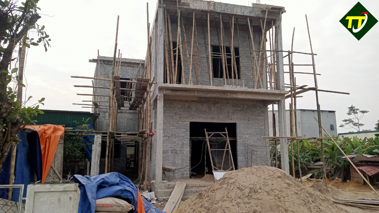 Công trình nhà dân ở xã Nghi Kim – thành phố Vinh – Nghệ An sử dụng gạch không nung